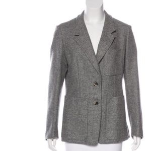 Yves Saint Laurent grey wool blazer